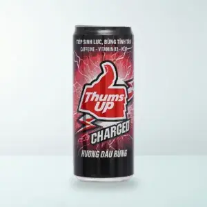 Thực Phẩm Bổ Sung: Nước Tăng Lực Có Ga Thums Up Charged Hương Dâu Rừng Lon 320 ml
