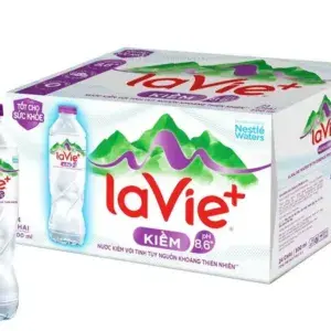 Thùng 24 chai nước kiềm có khoáng La Vie + 500ml