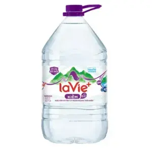 Thùng 4 bình nước kiềm có khoáng La Vie + 5 lít