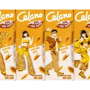 Thùng 48 hộp sữa yến mạch vị nguyên bản Celano 180ml