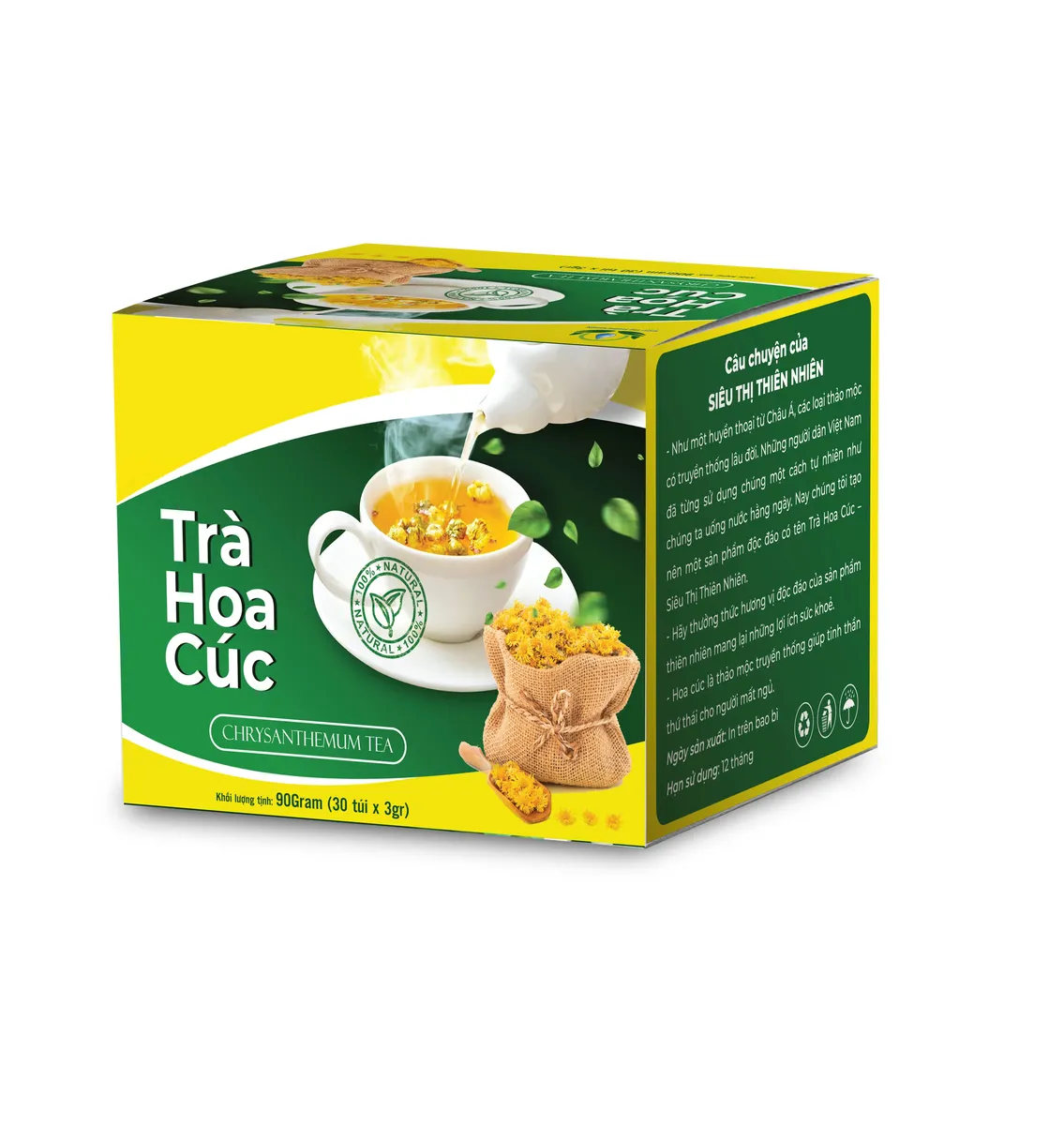 Trà Hoa Cúc Túi Lọc 30 x 3g Siêu Thị Thiên Nhiên Trà Hoa Cúc Túi Lọc 30 x 3g Siêu Thị Thiên Nhiên