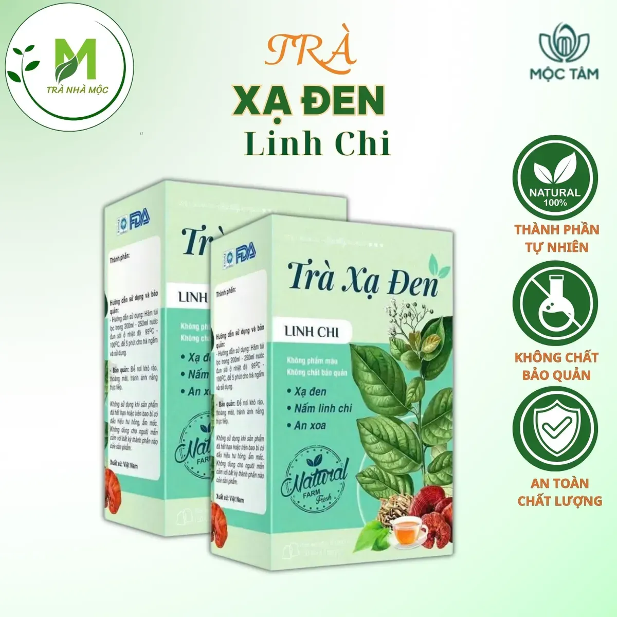 Trà Xạ Đen Nấm Linh Chi, An Xoa Hỗ Trợ Gan Nhiễm Mỡ, Men Gan Cao, Mát Gan, Thanh Lọc Cơ Thể, Cải Thiện Giấc Ngủ Hộp 30 túi x 3 gr. Trà Xạ Đen Nấm Linh Chi, An Xoa Hỗ Trợ Gan Nhiễm Mỡ, Men Gan Cao, Mát Gan, Thanh Lọc Cơ Thể, Cải Thiện Giấc Ngủ Hộp 30 túi x 3 gr.