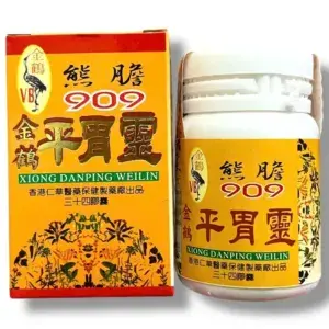 Viên uống Bình Vị Linh Bao Tử - Xiong Dan Ping Weilin 909 - Hỗ trợ đau bao tử, viêm loét , trào ngược dạ dày, ợ chua, khó tiêu, xung huyết hang vị - Xuất Xứ Hồng Kông - Mã 2118