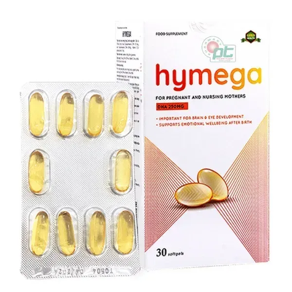 Viên uống bổ sung DHA Aplicaps Hymega 30 viên cho bà bầu - Hỗ trợ phát triển trí não thai nhi, an thai và ngừa trầm cảm sau sinh Viên uống bổ sung DHA Aplicaps Hymega 30 viên cho bà bầu - Hỗ trợ phát triển trí não thai nhi, an thai và ngừa trầm cảm sau sinh
