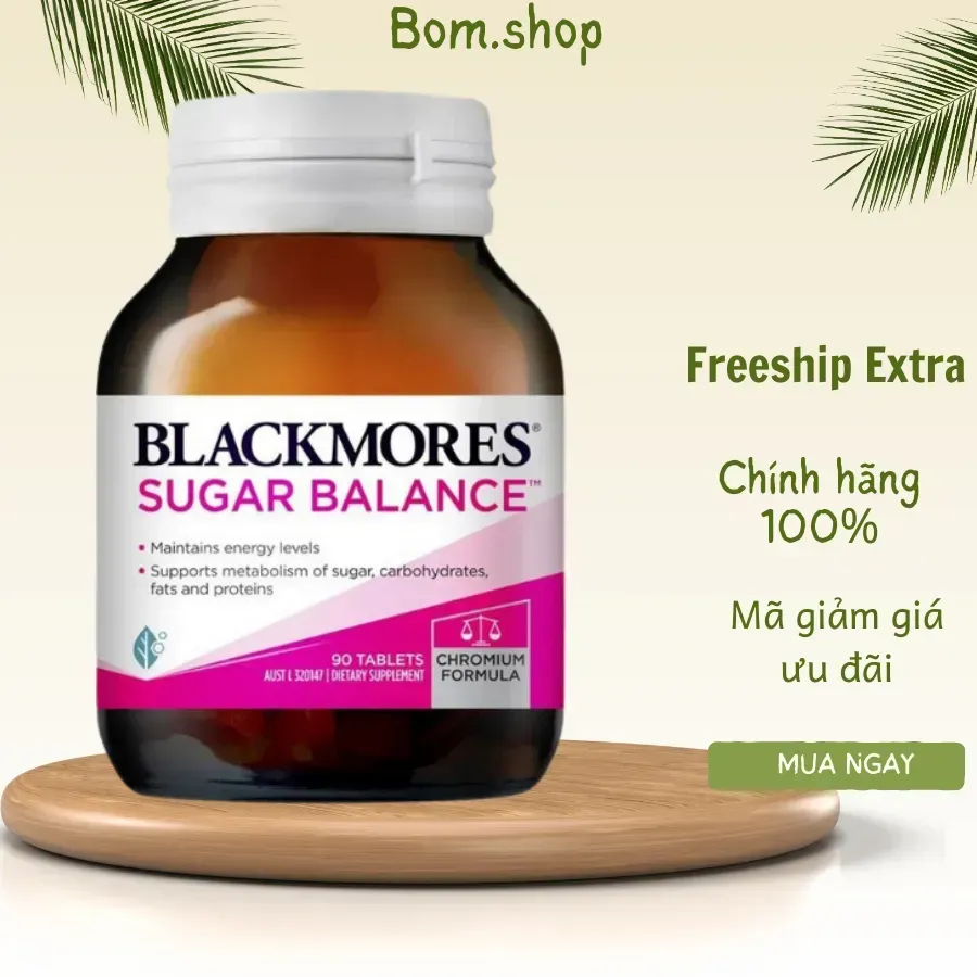 Viên Uống Cân Bằng Đường Huyết Blackmores Sugar Balance 90 Viên - Hỗ Trợ Điều Trị Tiểu Đường, Cải Thiện Sức Khỏe Tim Mạch Viên Uống Cân Bằng Đường Huyết Blackmores Sugar Balance 90 Viên - Hỗ Trợ Điều Trị Tiểu Đường, Cải Thiện Sức Khỏe Tim Mạch