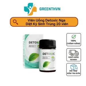Viên Uống Detoxic Nga Chính Hãng Diệt Ký Sinh Trùng Hôi Miệng 20 viên
