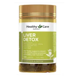 Viên Uống Healthy Care Liver Detox - 100 viên - Hỗ Trợ Thải Độc Gan Từ Úc - Duy Trì Chức Năng Gan Khỏe Mạnh và Bảo Vệ Tế Bào Gan